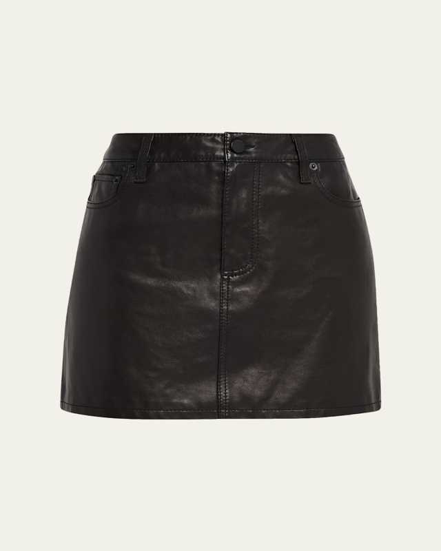 Joss Leather Mini Skirt